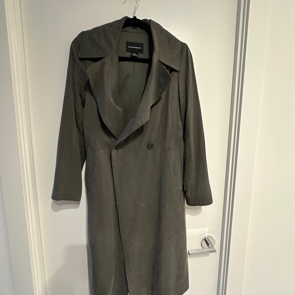 Club Monaco Olive Green Coat